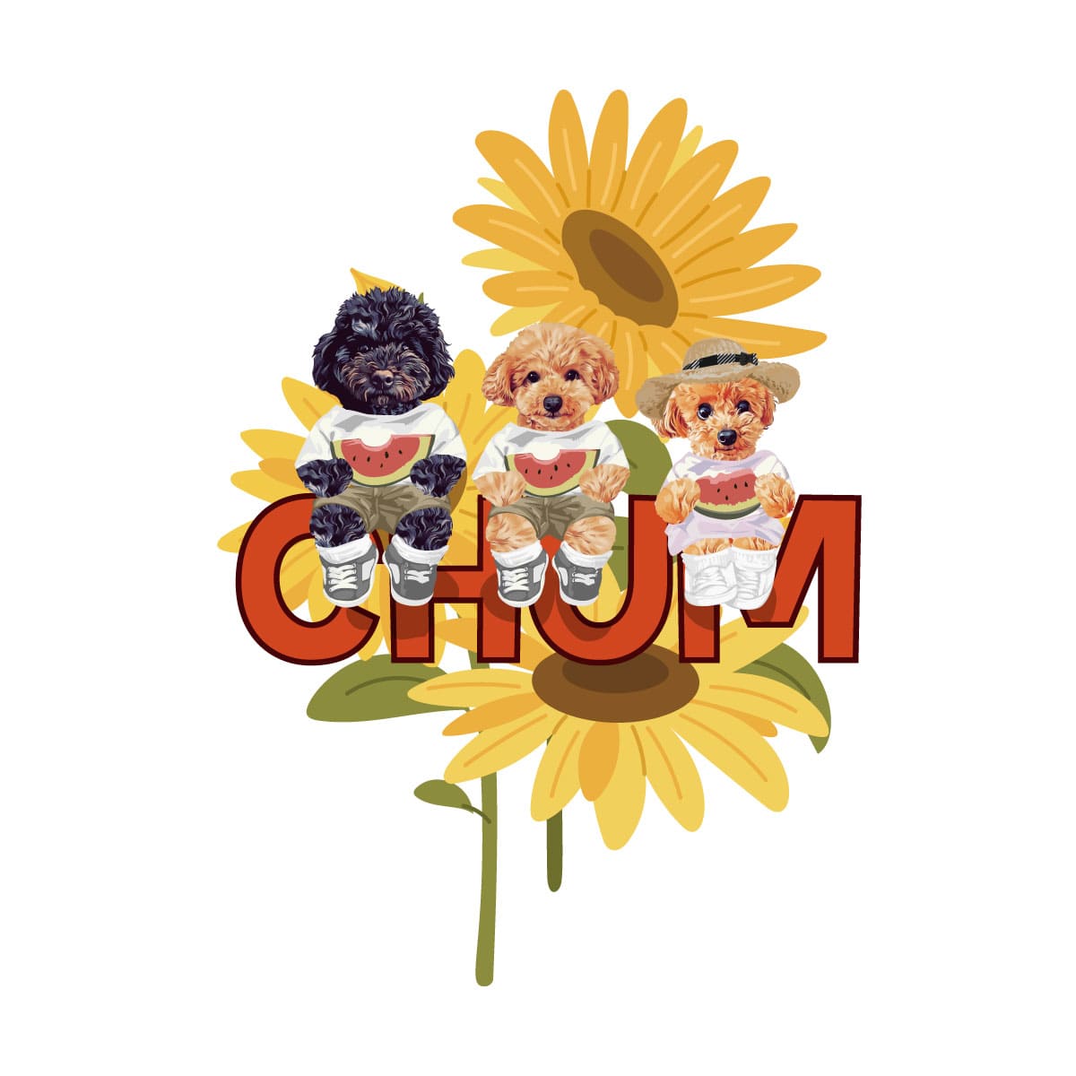3頭デザイン