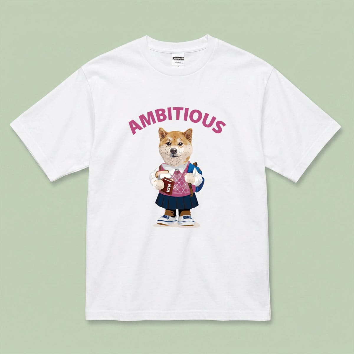イラスト番号4をＴシャツにプリントしたイメージ