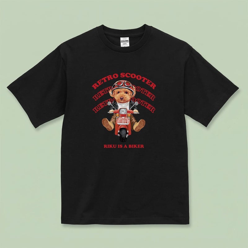 Tシャツにイラスト番号1をプリントしたイメージ