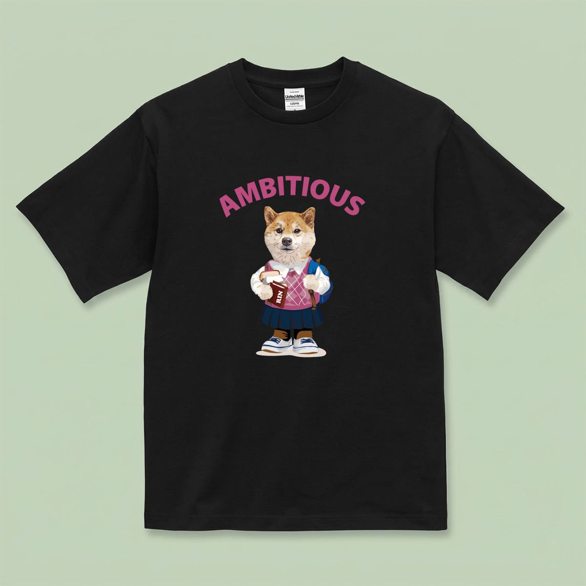Tシャツにイラスト番号4をプリントしたイメージ