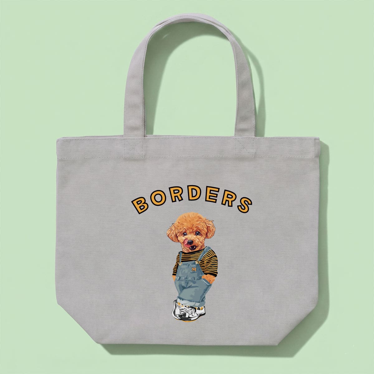 キャンバスバッグにイラスト番号2をプリントしたイメージ