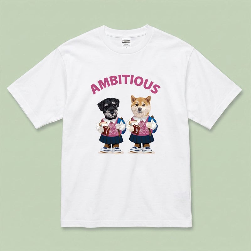 Tシャツにイラスト番号5をプリントしたイメージ