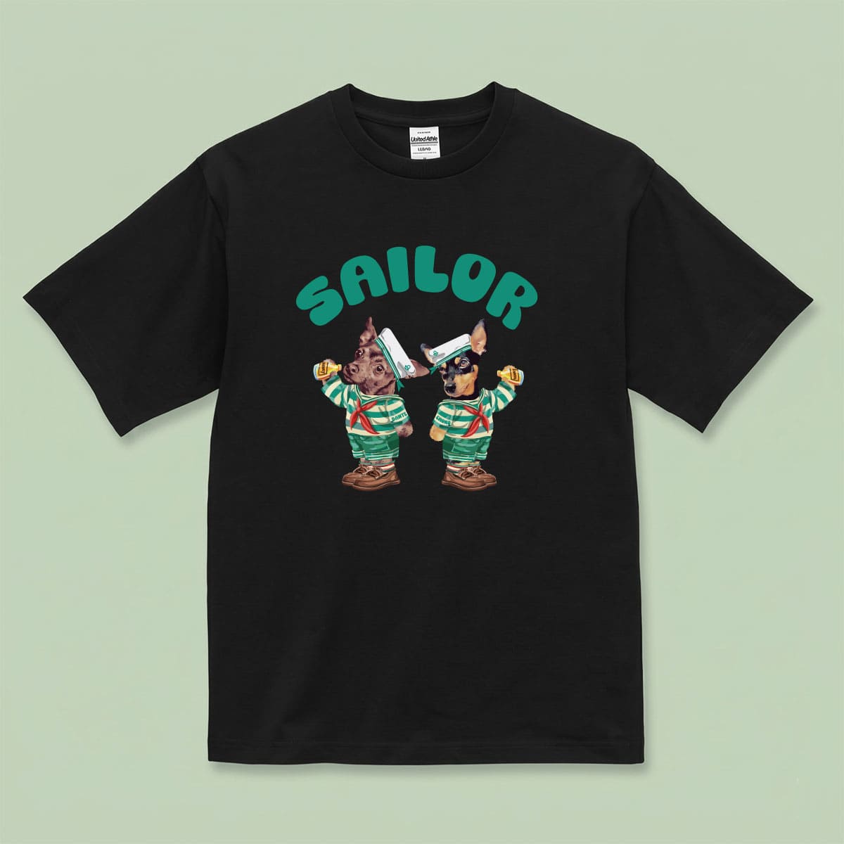Tシャツにイラスト番号2をプリントしたイメージ