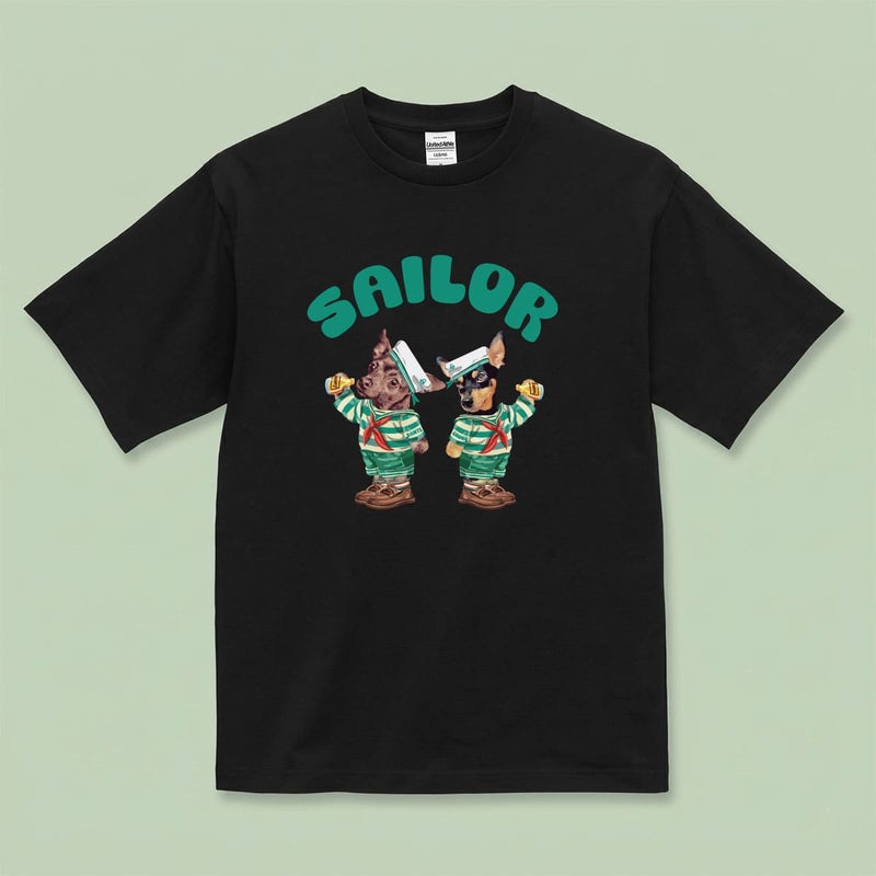 Tシャツにイラスト番号2をプリントしたイメージ