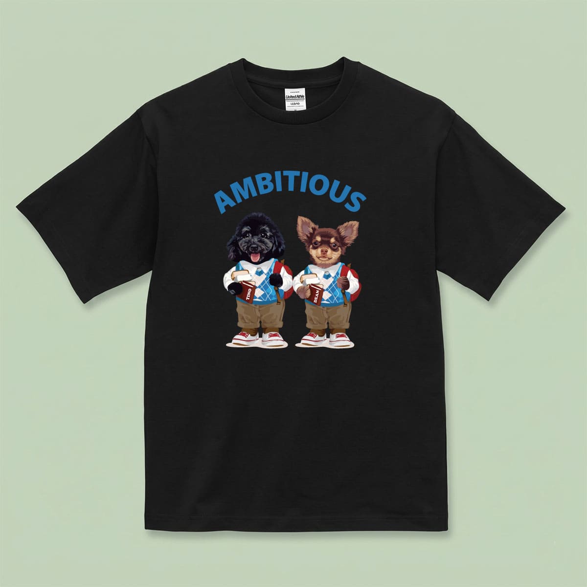 Tシャツにイラスト番号4をプリントしたイメージ