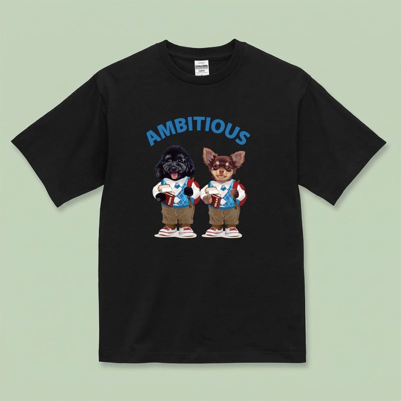 Tシャツにイラスト番号4をプリントしたイメージ