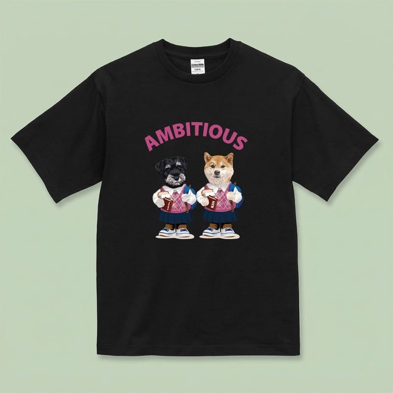 Tシャツにイラスト番号5をプリントしたイメージ
