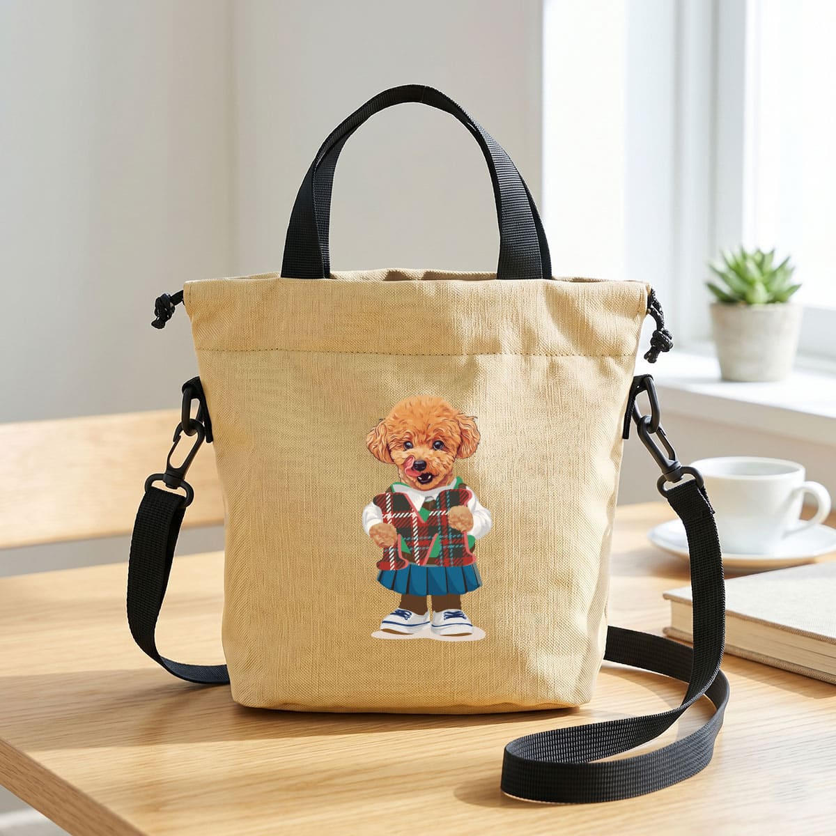 ベージュプリントイメージ