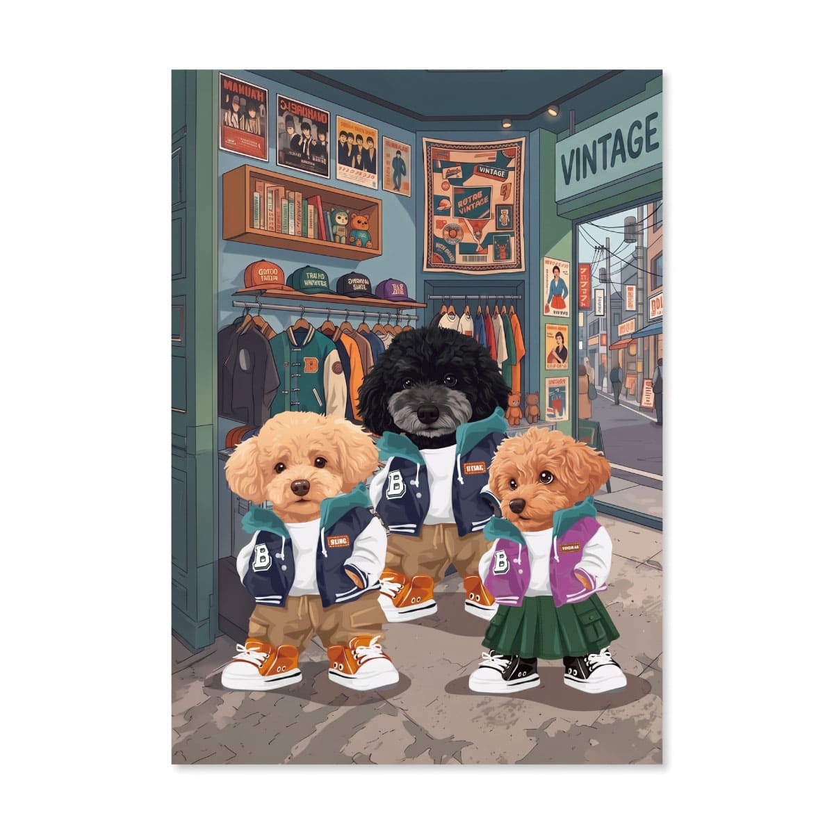 ３頭デザイン（並び順/イラスト組合せは打ち合わせで）