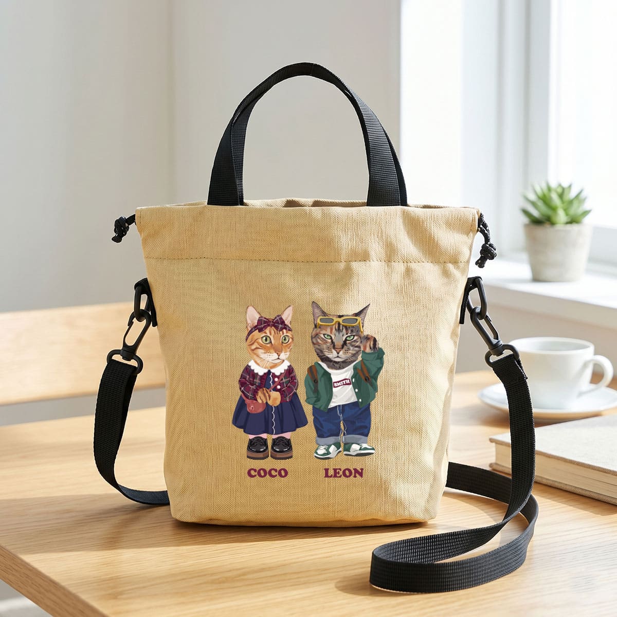 ベージュプリントイメージ